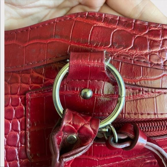 CLEO | Red Faux Snakeskin Purse - Picture 7 of 9